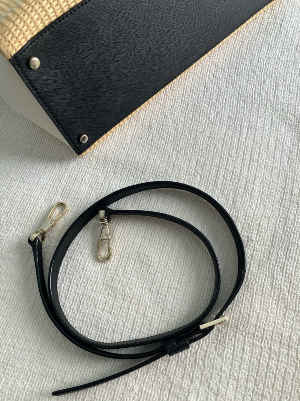 Kate Spade Cameron Street Candace Raffia Satchel - Picture 8 of 14